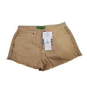 NWT Sandrine Rose by Free People Beige Cut‎ Off Jean Shorts Women's Size 29 NEW
